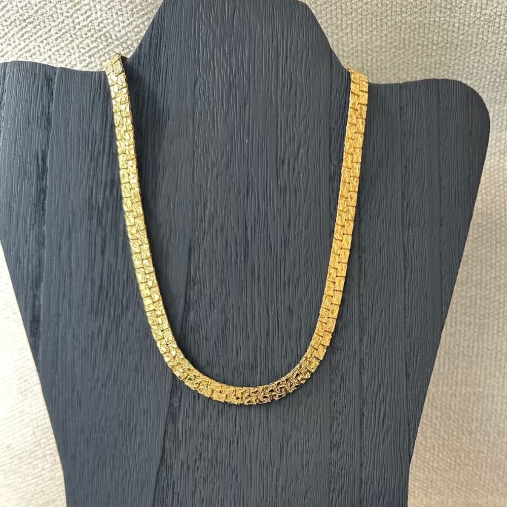 ✨ Golden Nugget Style Vintage Necklace & Bracelet Set ✨
